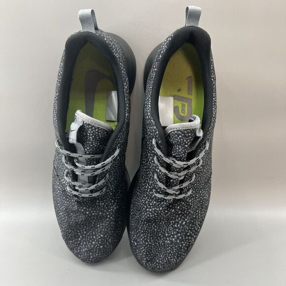 Nike Roshe Run Print Women Size 9.5 Shoes Black Gray Running Sneakers 599432-002 - Picture 5 of 9